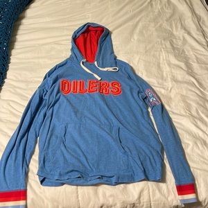 Throwback Mitchell & Ness Houston Oilers hoodie. Size XL